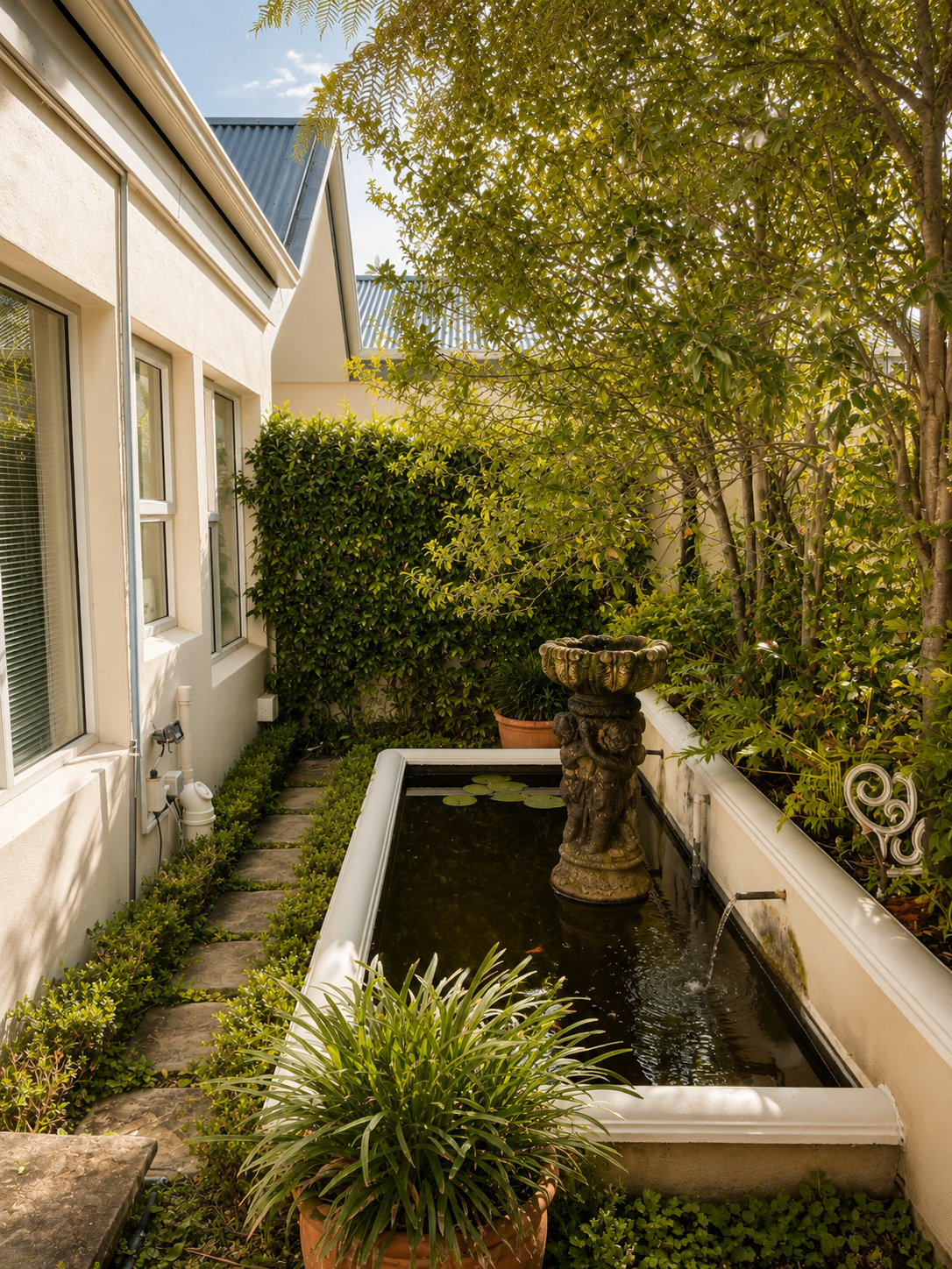 Pond Room koi pond view